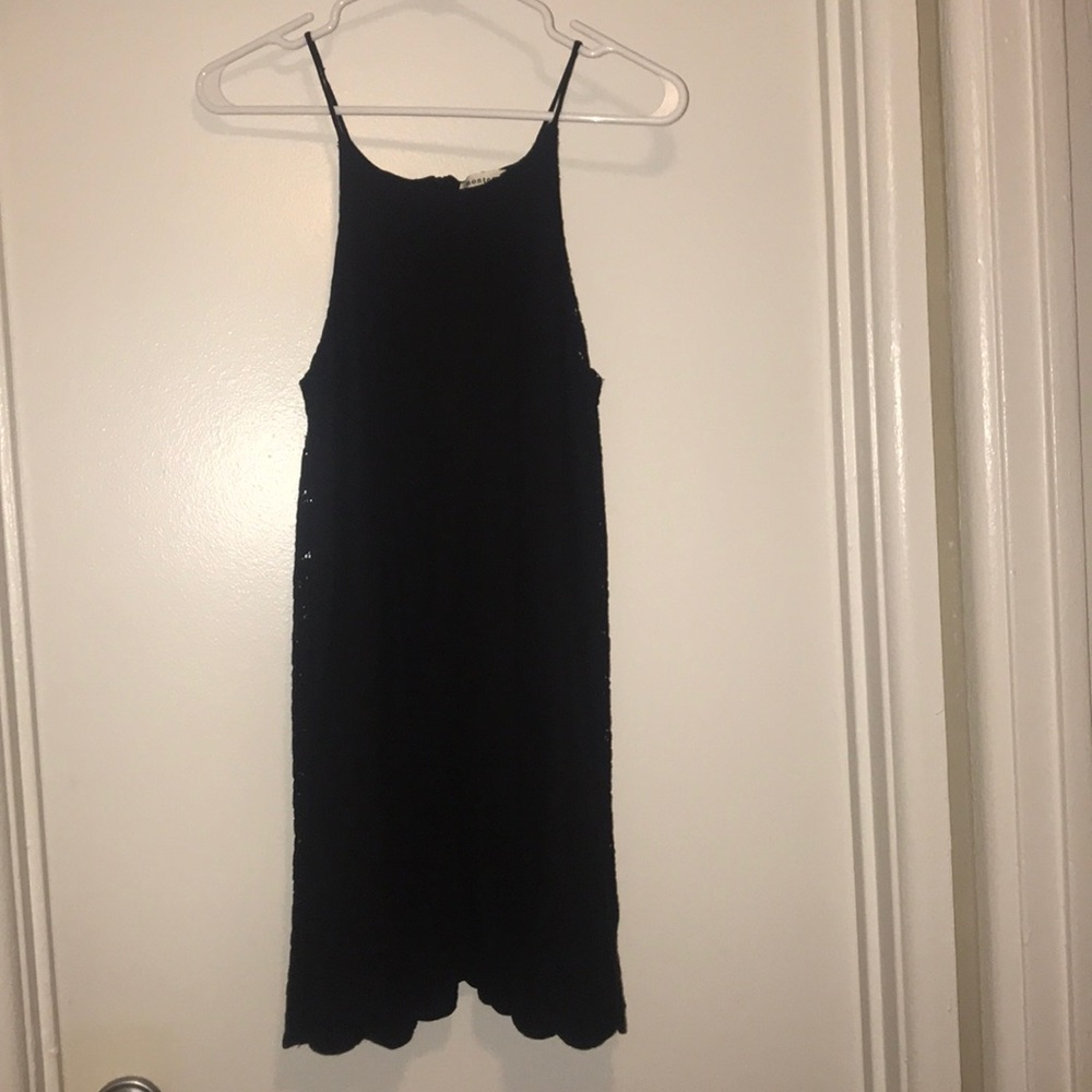 Black lace dress